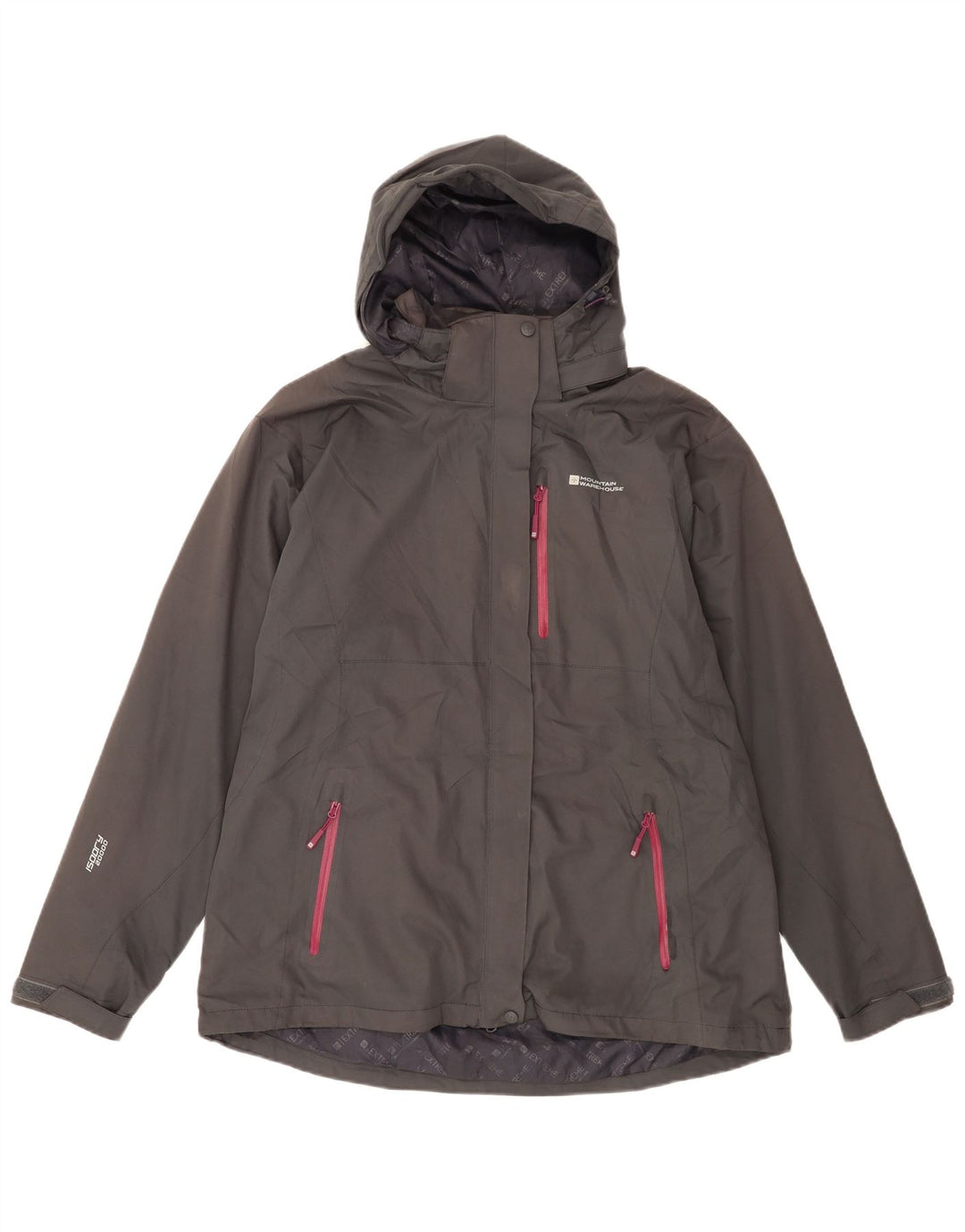 Giacca antipioggia con cappuccio da donna Mountain Warehouse UK 18 XL Poliestere grigio
