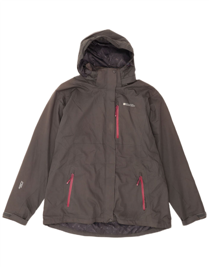 Giacca antipioggia con cappuccio da donna Mountain Warehouse UK 18 XL Poliestere grigio
