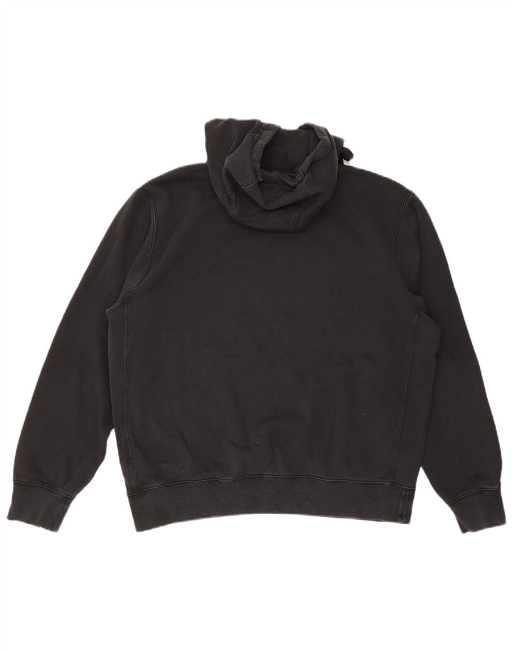 Maglia con cappuccio da donna Nike UK 14 cotone nero medio