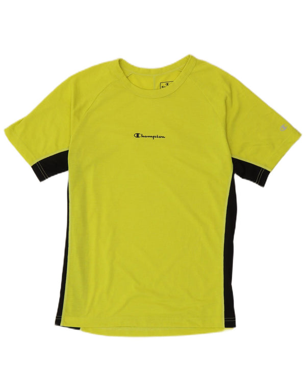 T-shirt da uomo Champion Top verde medio color block