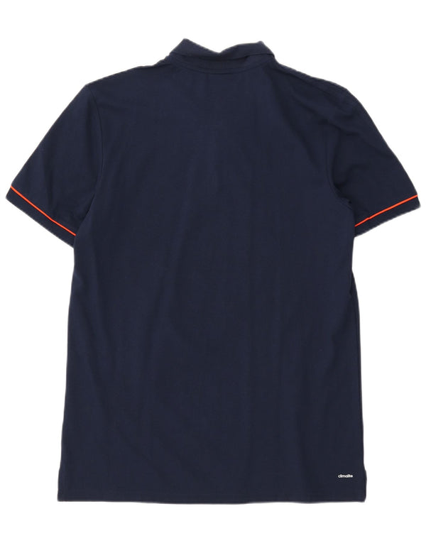 Polo ADIDAS da uomo Climalite grande in cotone blu navy