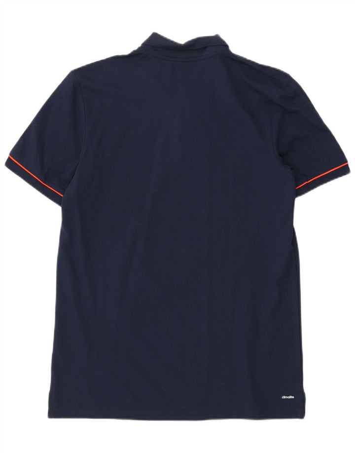 Polo ADIDAS da uomo Climalite grande in cotone blu navy