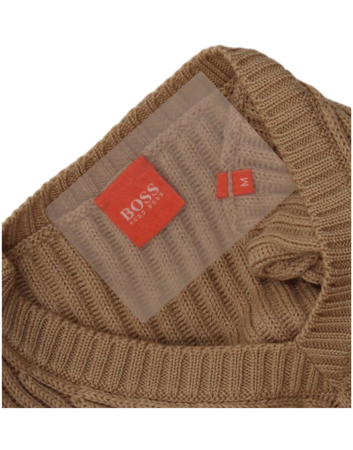 Maglione da uomo con scollo a V Hugo Boss Beige medio