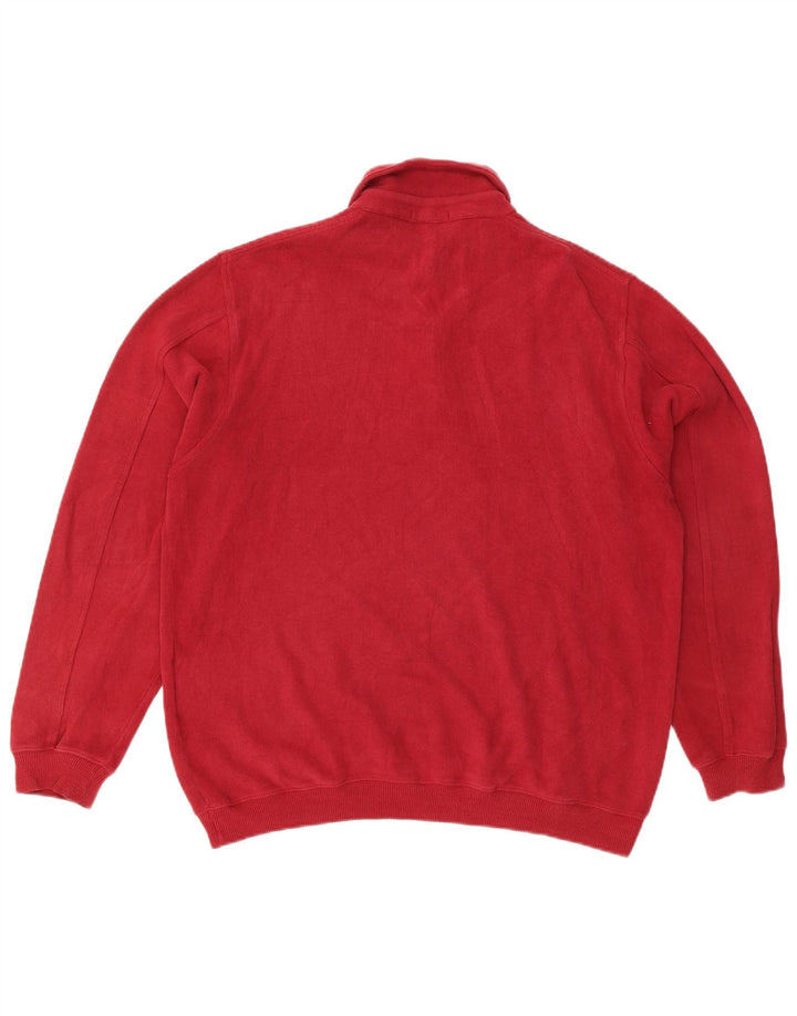 Gant Maglione da uomo con collo alto in cotone rosso medio