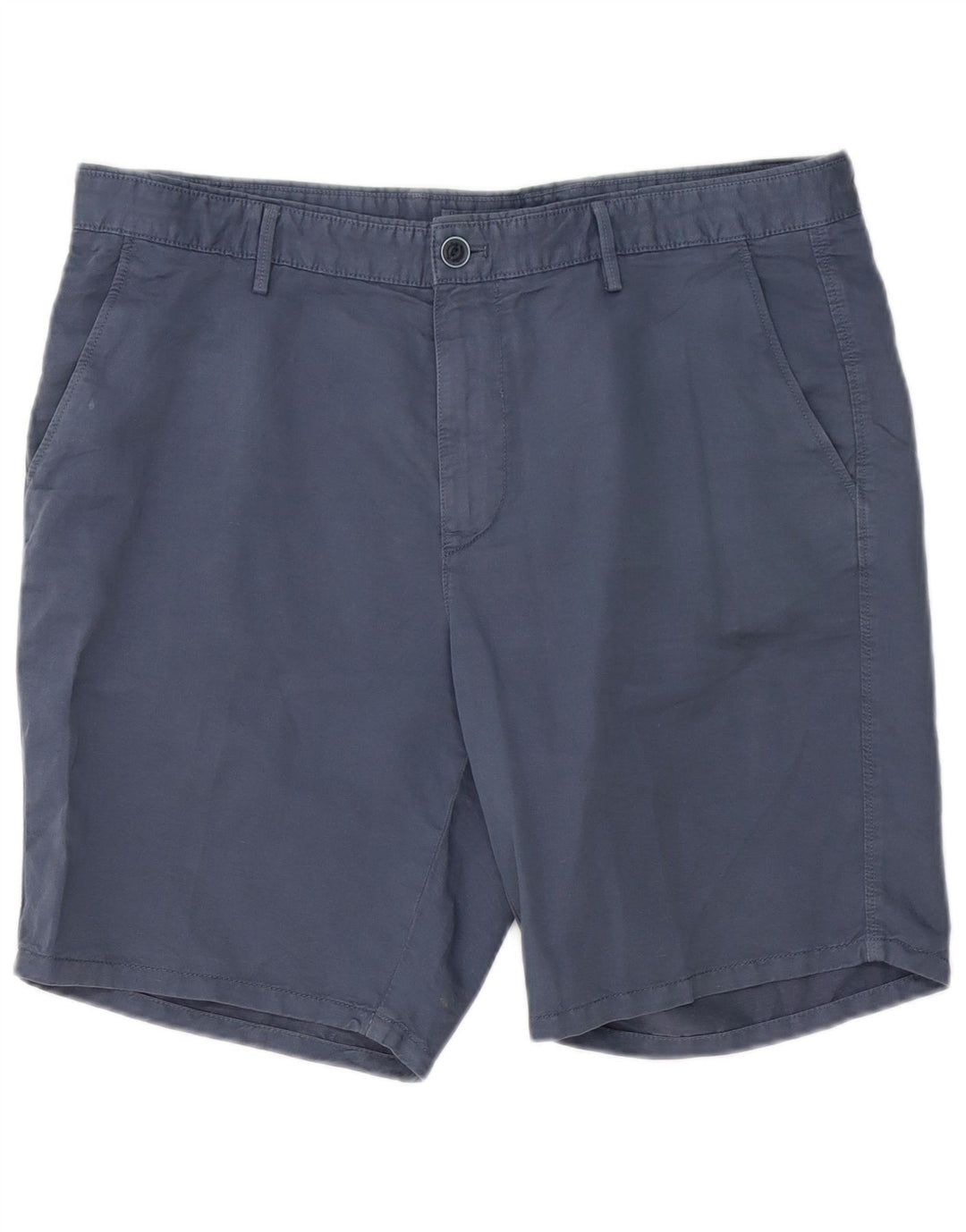 MASSIMO DUTTI Pantaloncini chino da uomo EU 42 Large W32 Cotone blu navy