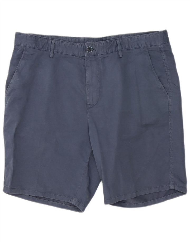 MASSIMO DUTTI Pantaloncini chino da uomo EU 42 Large W32 Cotone blu navy