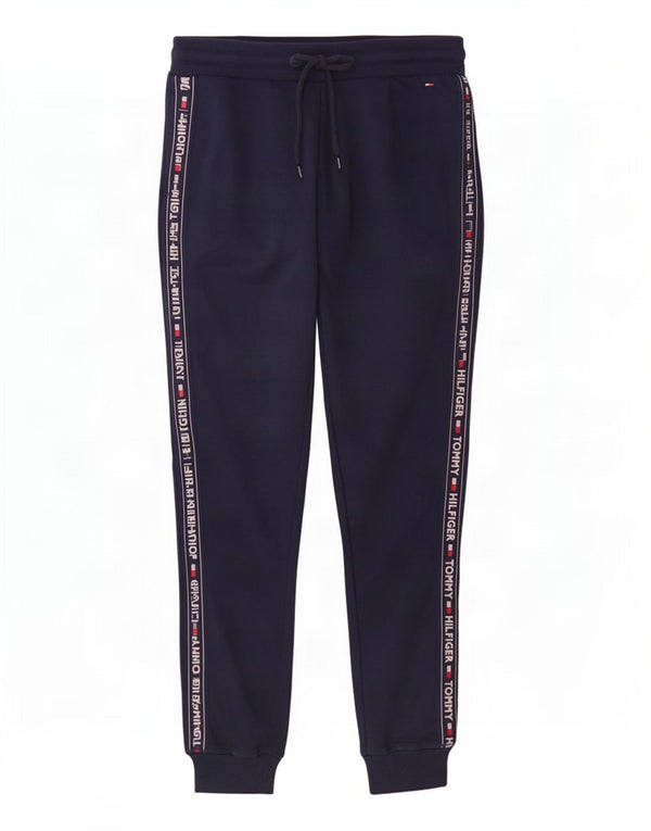 Pantaloni da tuta con grafica da donna Tommy Hilfiger Joggers UK 6 XS Blu navy