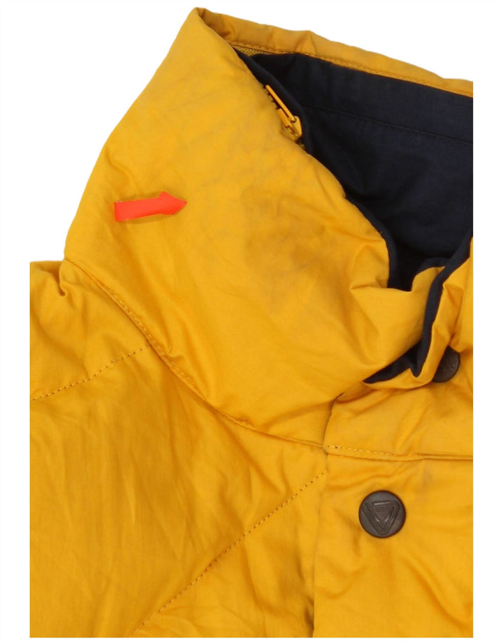 DOLOMITE Giacca imbottita reversibile da uomo UK 42 XL Cotone giallo