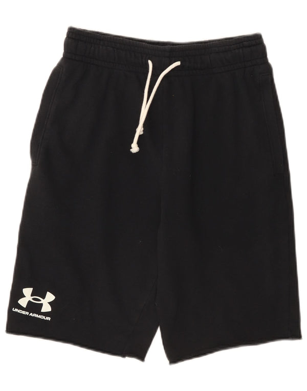 Pantaloncini sportivi grafici da uomo Under Armour piccoli neri