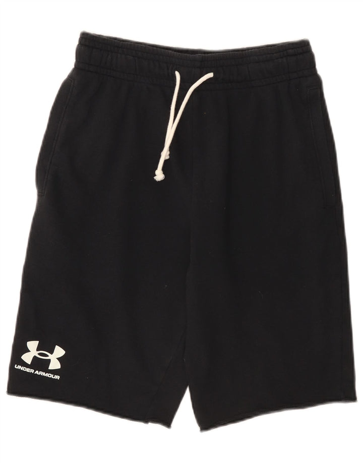 Pantaloncini sportivi grafici da uomo Under Armour piccoli neri