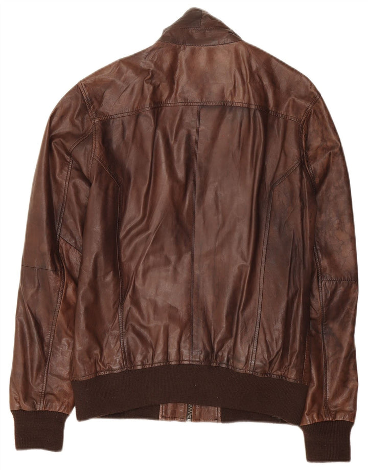 Giacca in pelle da uomo Bomboogie UK 34 XS in pelle marrone