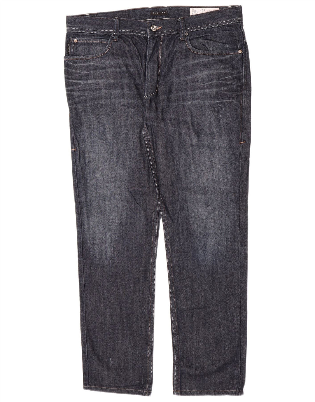 Jeans slim da uomo Sisley Belfast W35 L30 cotone blu navy