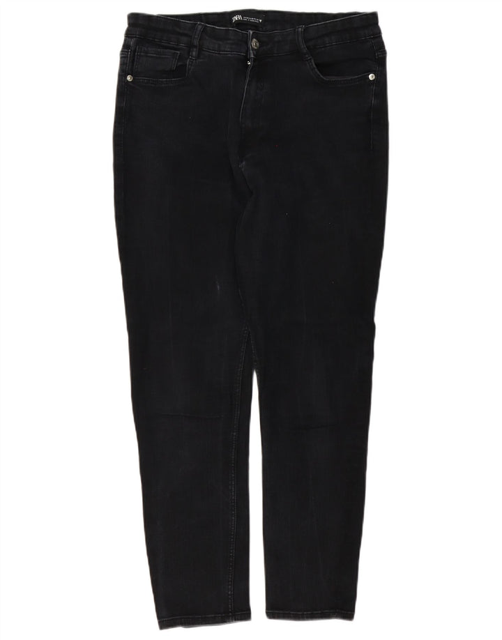Jeans slim da donna Zara EU 44 XL W34 L26 Nero