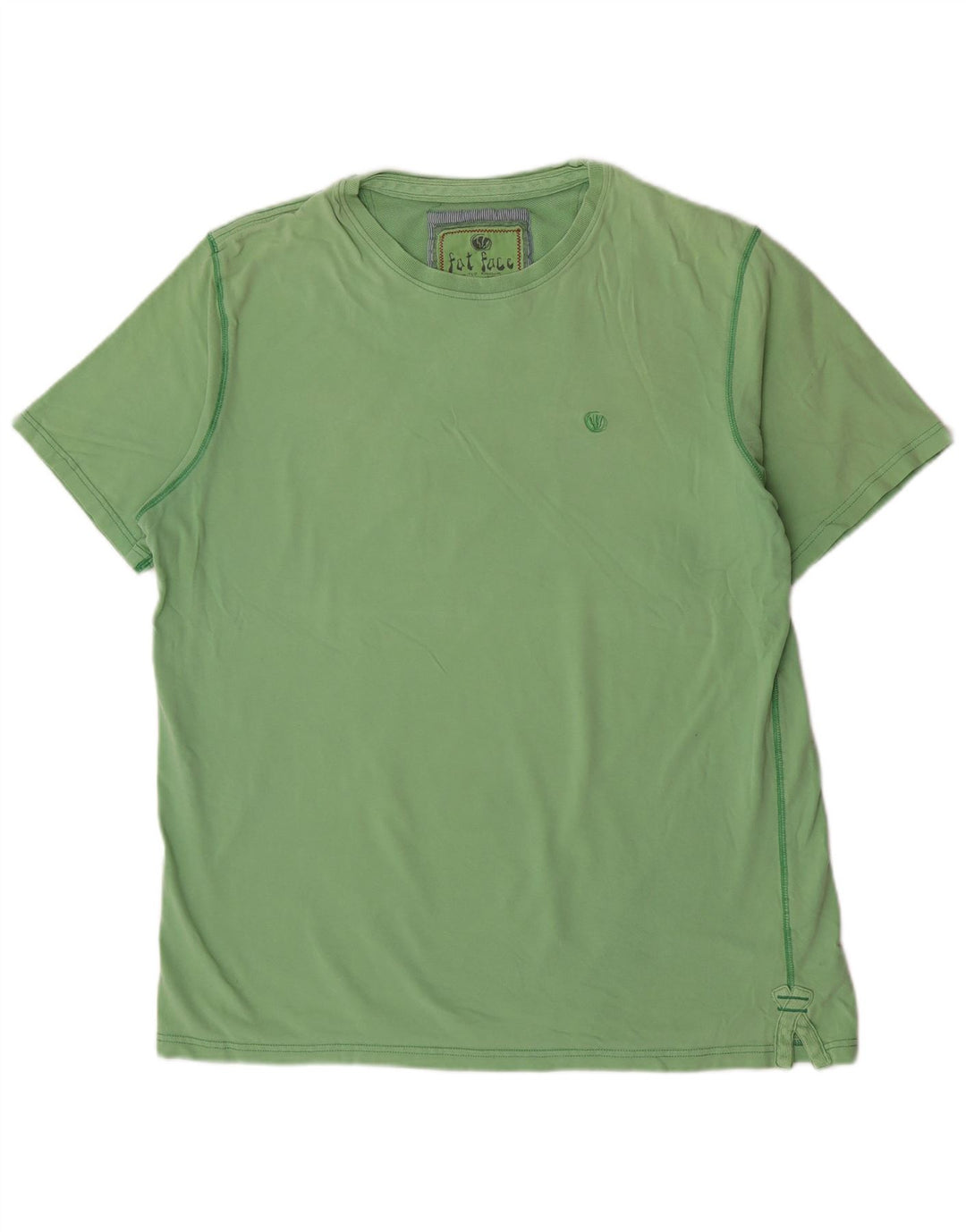T-shirt da uomo Fat Face Top grande in cotone verde