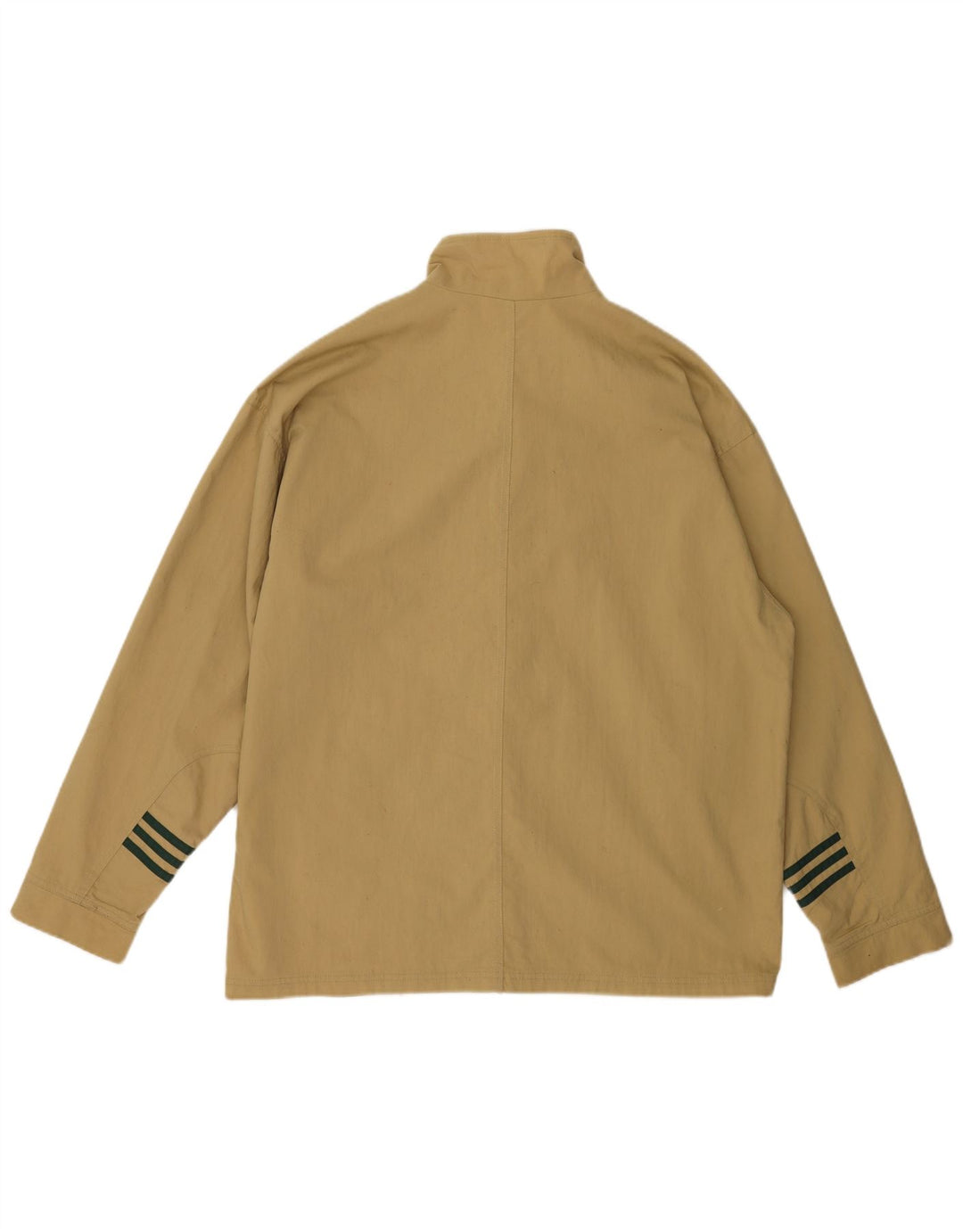 Giacca bomber da uomo vestibilità ampia Adidas UK 38/40 cotone beige medio