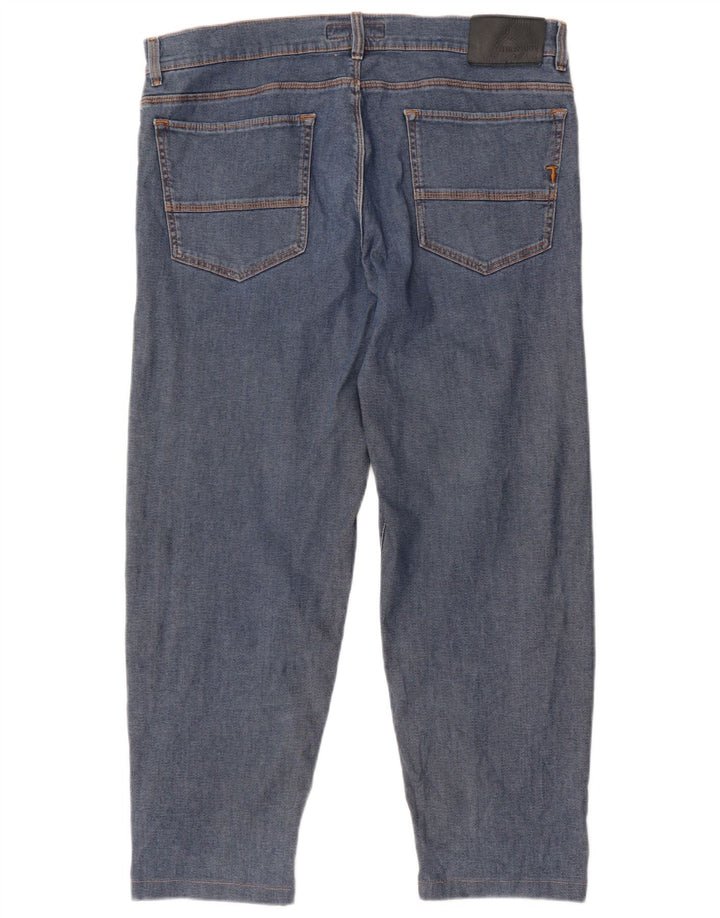 Jeans Straight Uomo Trussardi IT 52 XL W38 L28 Blu