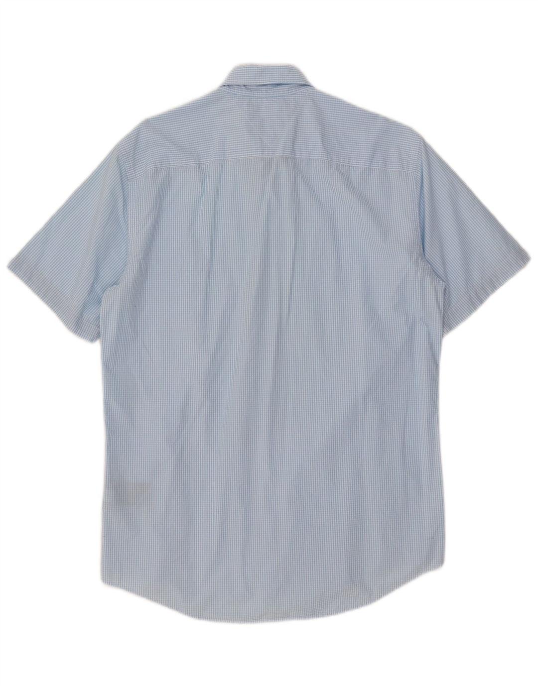 Camicia a maniche corte Tommy Hilfiger da uomo New York Fit a quadretti blu medio