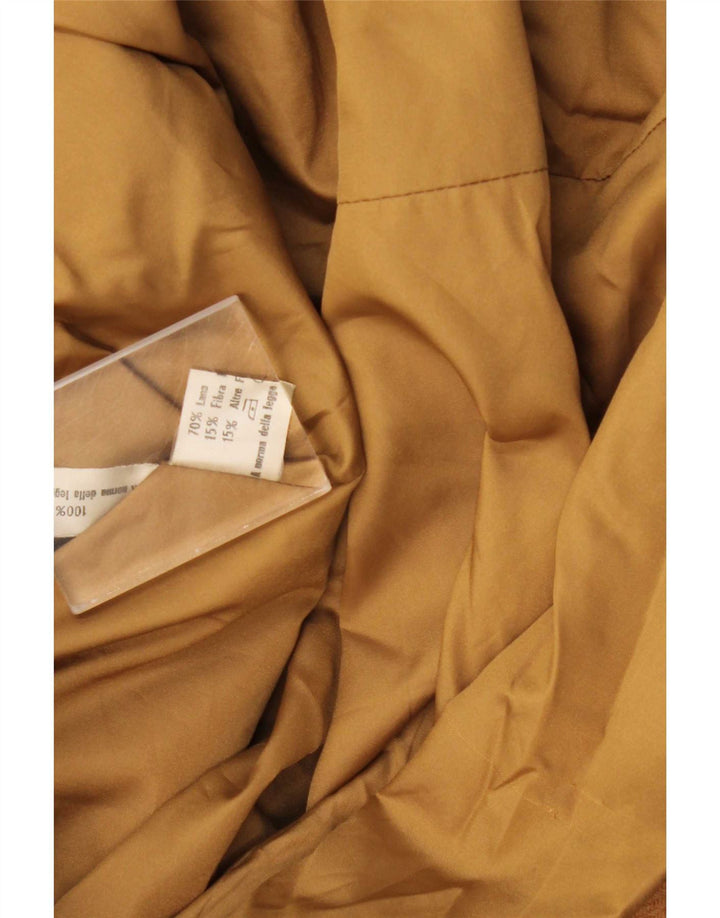 Cappotto vintage da donna UK 14 in lana beige medio