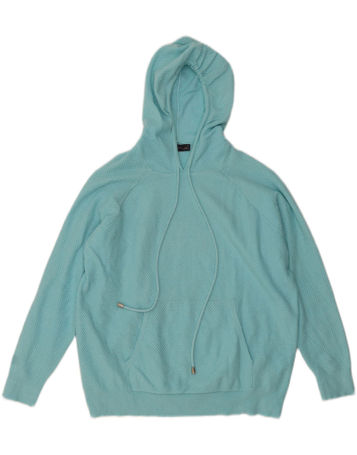 MARKS & SPENCER Maglione oversize da donna UK 14 Medio Turchese