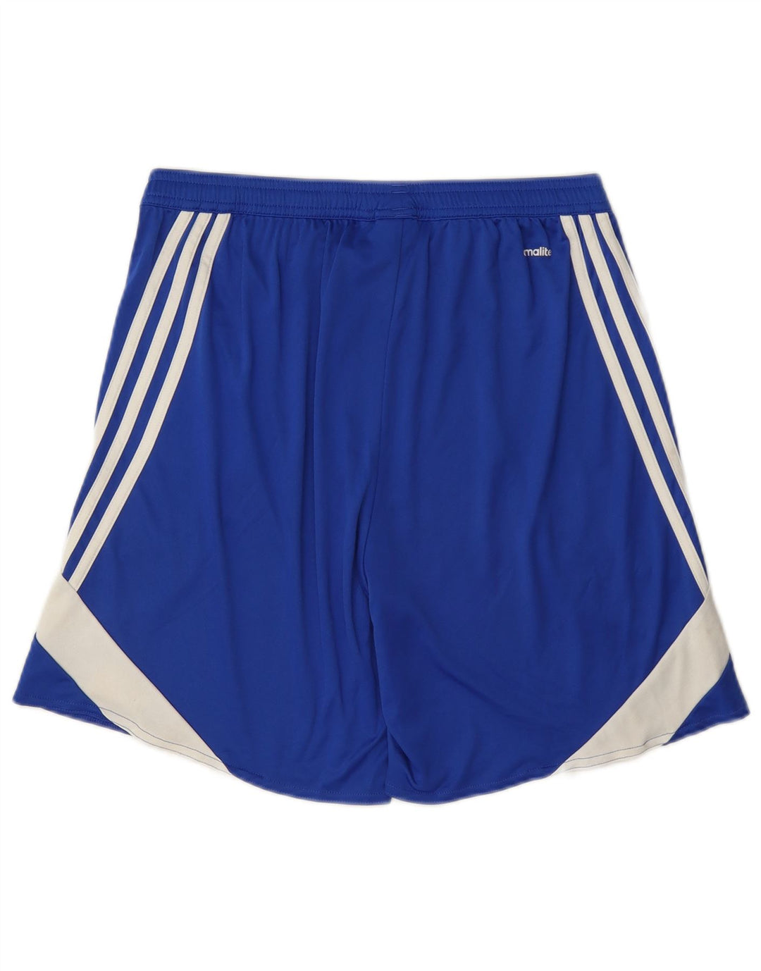 Pantaloncini sportivi Adidas Climalite da uomo in poliestere color block blu medio