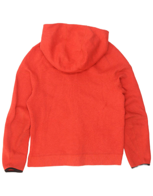 Felpa con cappuccio e zip da donna Nike UK 18 XL rosso cotone