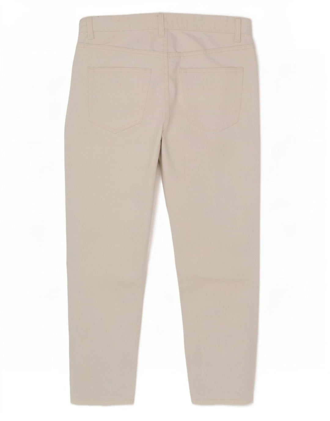 Jeans slim corti da uomo Zara EU 42 Large W32 L26 Bianco
