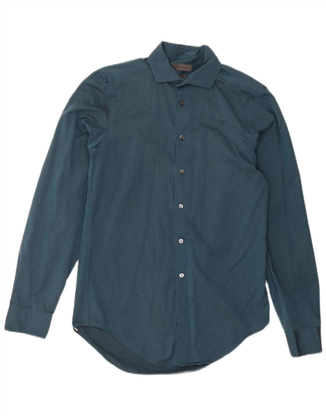CALVIN KLEIN Camicia da uomo slim fit taglia 15 cotone blu medio