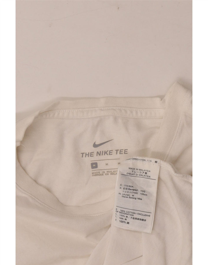 T-shirt da uomo Nike Top in cotone bianco medio