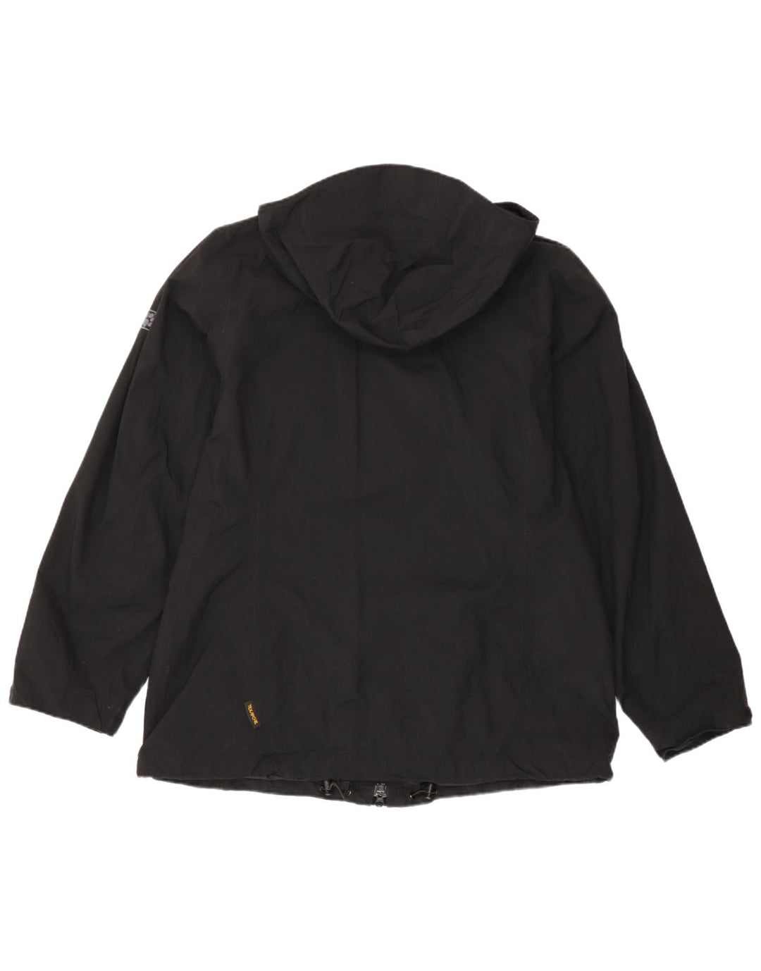 Giacca a vento con cappuccio da donna Jack Wolfskin UK 18 XL nera in poliammide