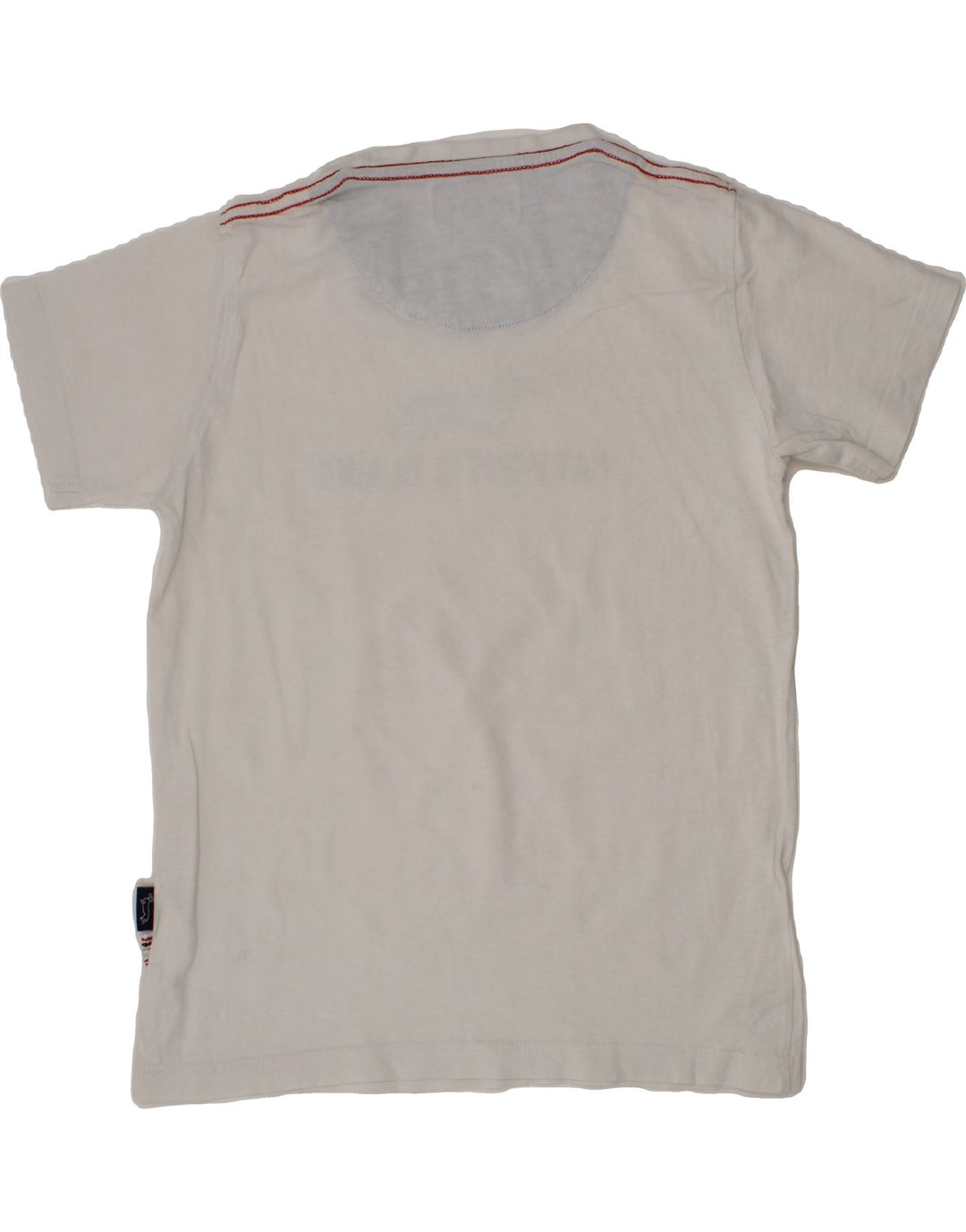 HARMONT & BLAINE Boys Graphic T-Shirt Top 7-8 Years White Vintage Harmont & Blaine and Second-Hand Harmont & Blaine from Messina Hembry 