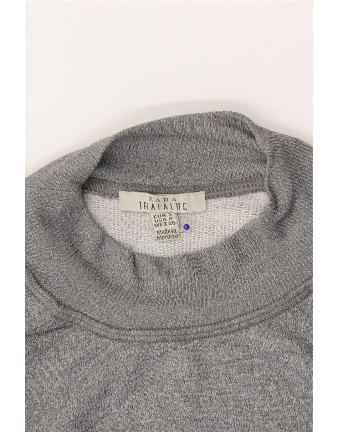 Felpa oversize grafica da donna Zara UK 10 piccola grigia