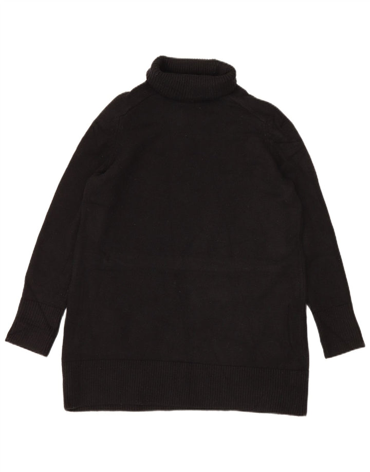 Maglione maglione oversize con collo alto e lungo da donna Zara UK 10 piccolo nero