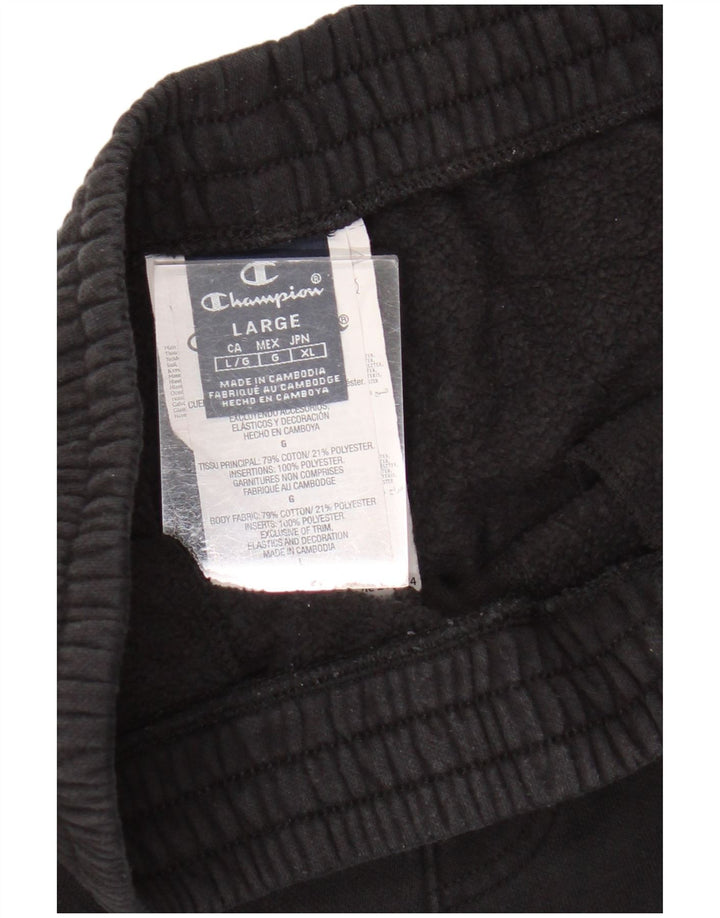 CHAMPION Pantaloni da tuta con grafica da uomo Joggers Large Black Colourblock