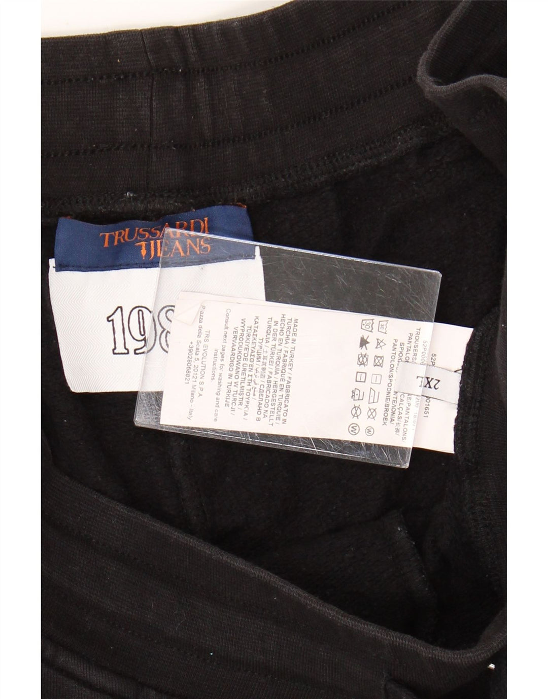 Trussardi Donna UK 20 2XL Cotone Nero