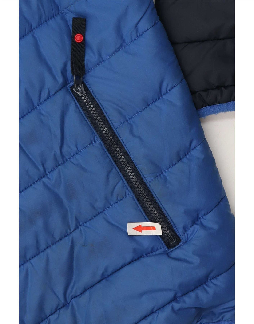 Giacca imbottita con cappuccio Jack Wolfskin per ragazzi 13-14 anni in poliestere blu