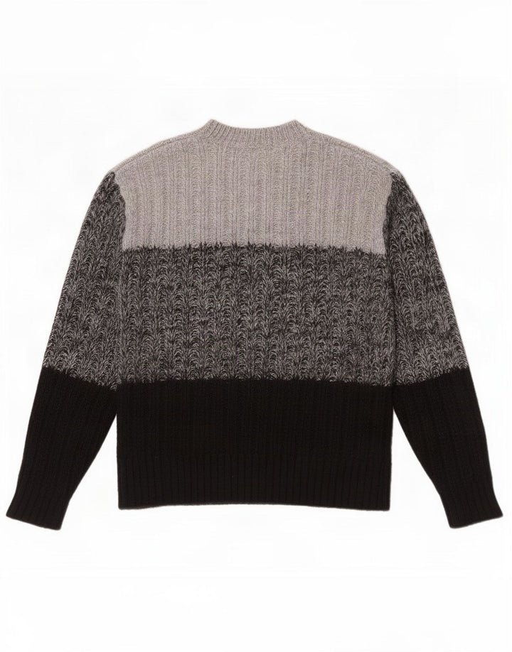 Maglione maglione girocollo da donna Marks & Spencer UK 14 Grigio medio