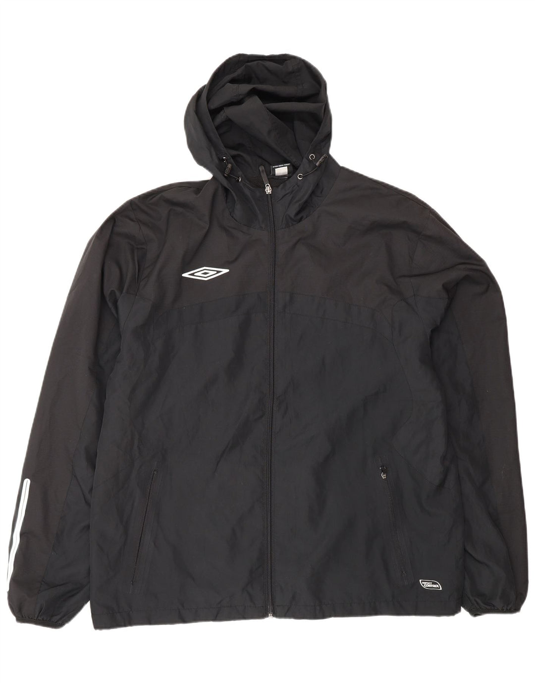 Giacca da tuta da uomo con cappuccio UMBRO XL poliestere nero