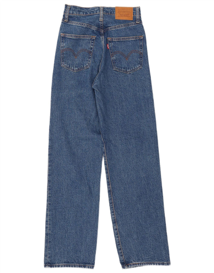 Jeans dritti Ribcage da donna Levi's W24 L29 cotone blu