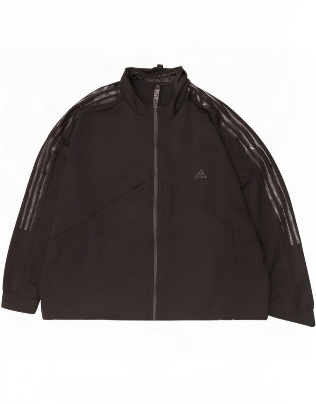Giacca da ginnastica grafica da uomo Adidas 2XL nera in poliestere