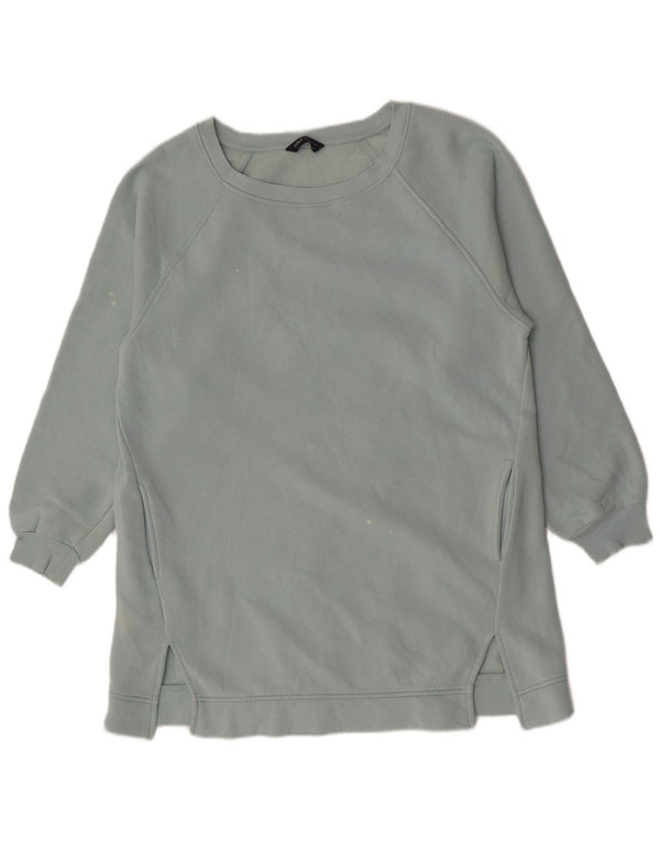Felpa lunga da donna Marks & Spencer UK 14 Cotone blu medio