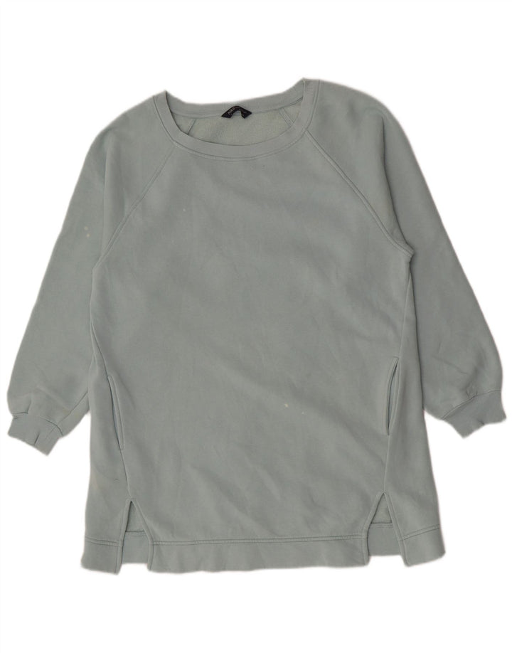 Felpa lunga da donna Marks & Spencer UK 14 Cotone blu medio