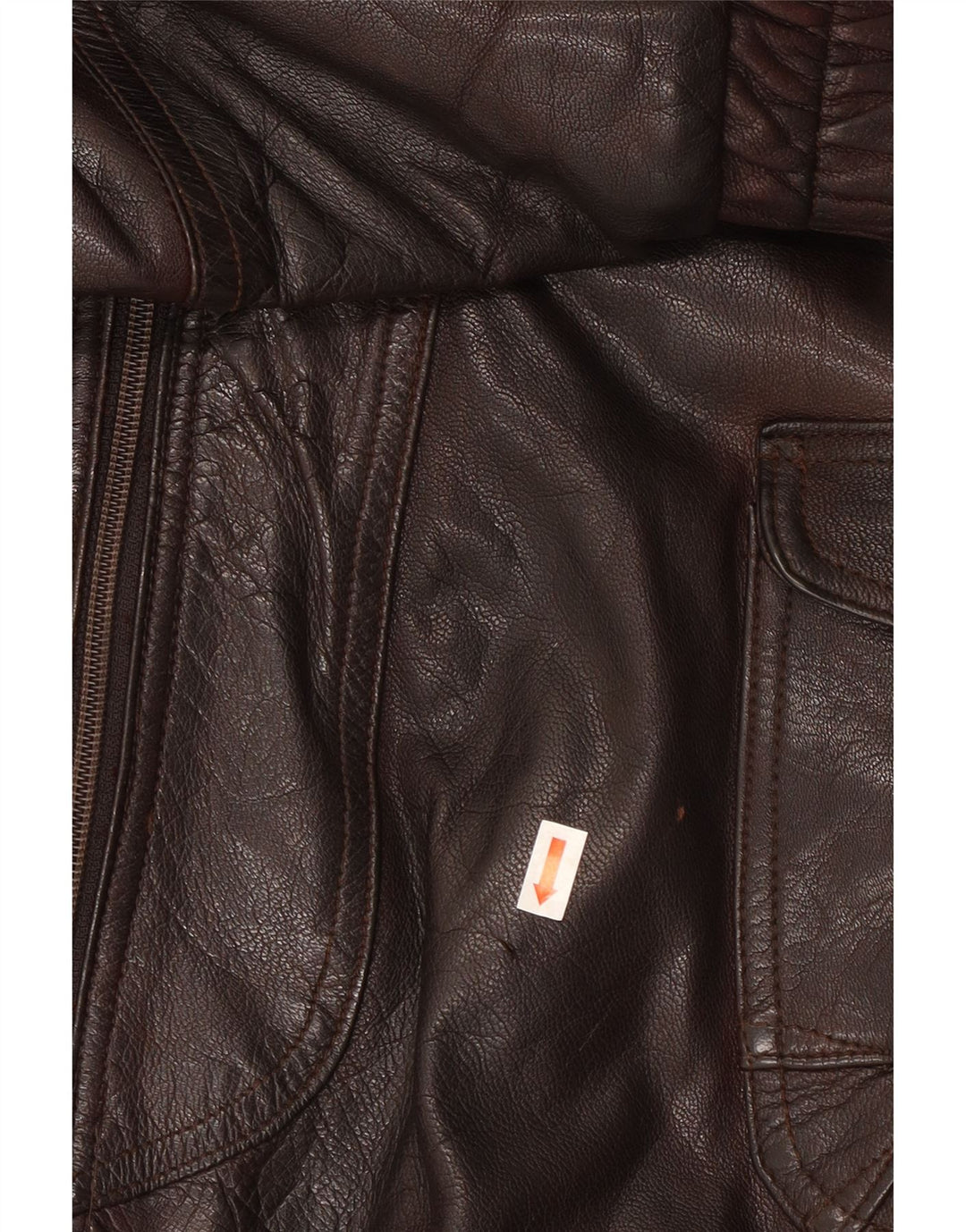 Giacca in pelle da uomo Milan UK 40 grande marrone