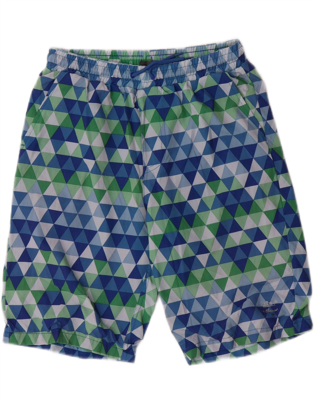 EDDIE BAUER Boys Swimming Shorts 14-15 Years Large  Blue Geometric Vintage Eddie Bauer and Second-Hand Eddie Bauer from Messina Hembry 