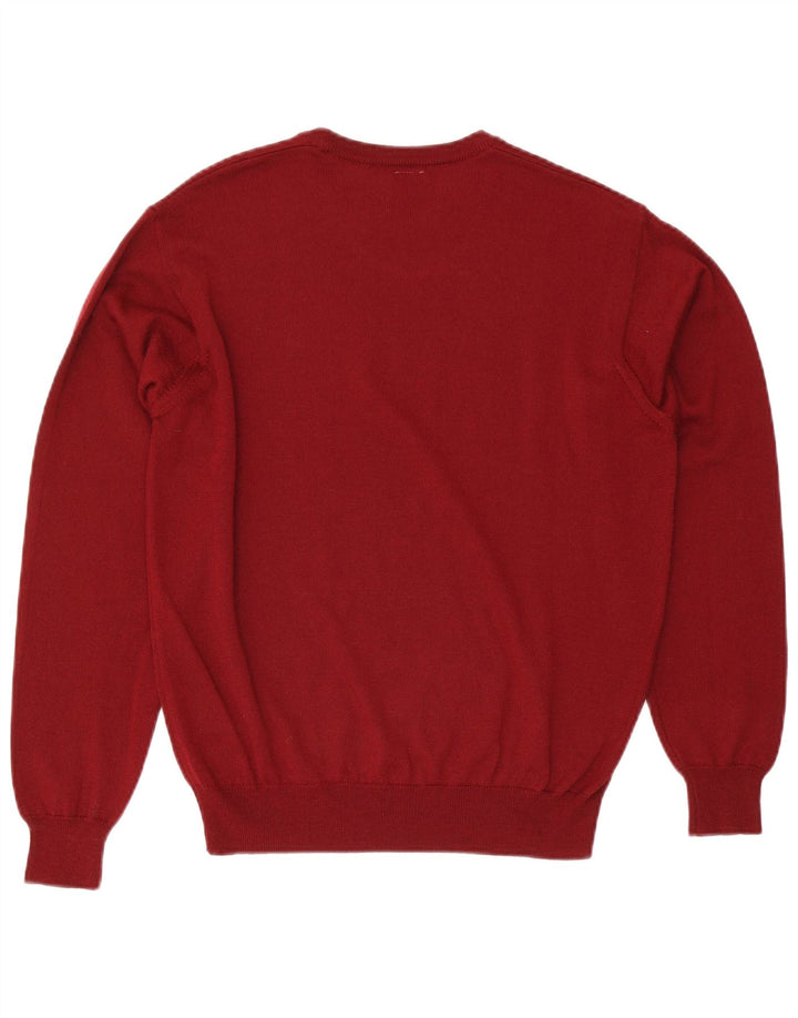 Maglione maglione girocollo da uomo Marina Yachting grande lana bordeaux