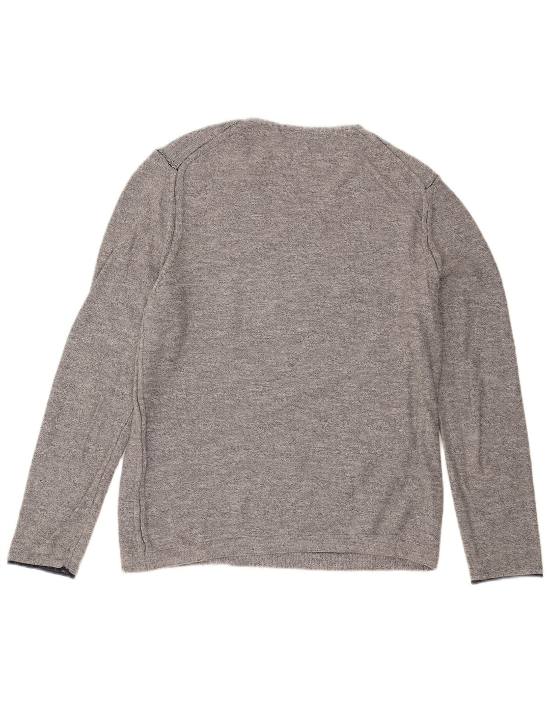 Maglione maglione da uomo con scollo a V Hugo Boss XL in cotone grigio