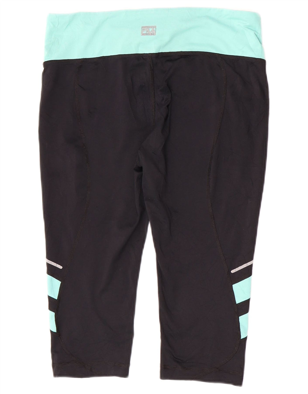 Fila Leggings Capri da donna UK 12 Medium Black Colourblock