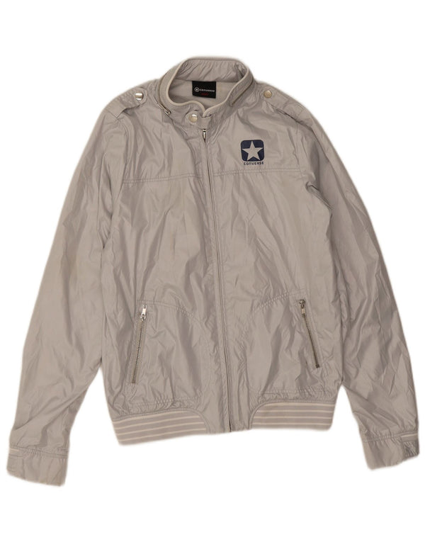 Giacca antipioggia militare da uomo Converse UK 36 Small Grigio Poliestere