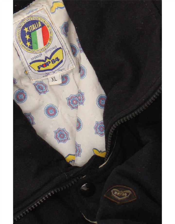 Giubbotto bomber da uomo POP 84 UK 42 XL Lana blu navy
