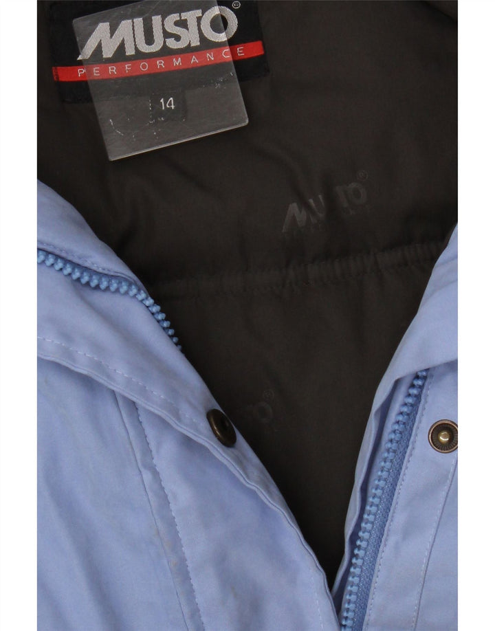 Giacca imbottita da donna Musto UK 14 grande poliestere blu