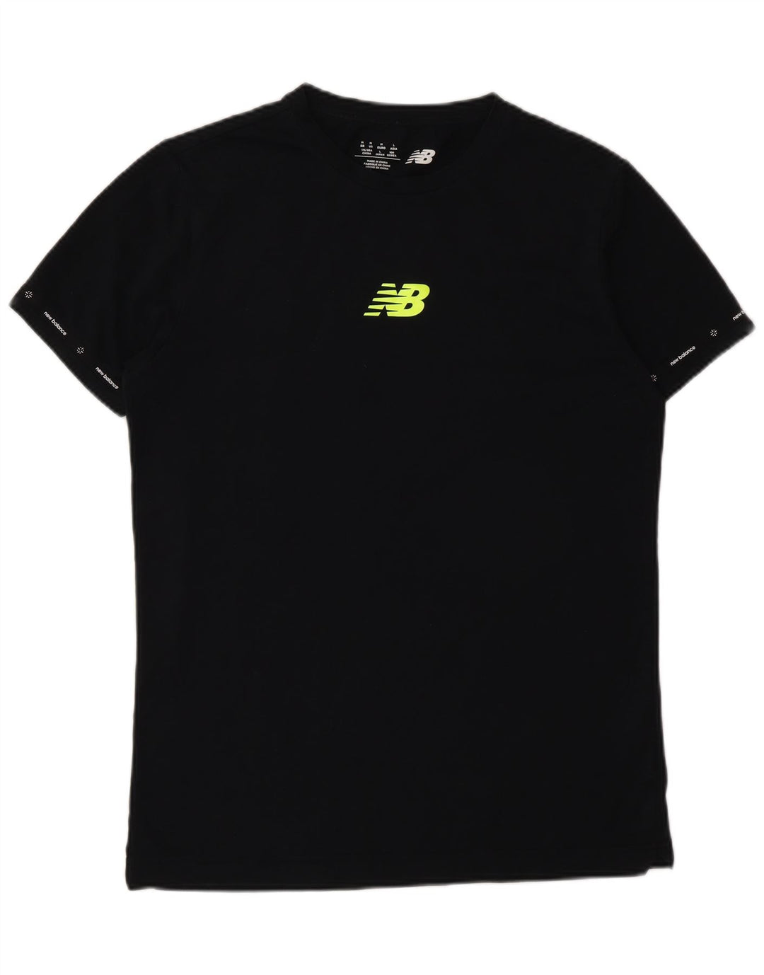 T-shirt grafica da uomo New Balance Top in cotone nero medio